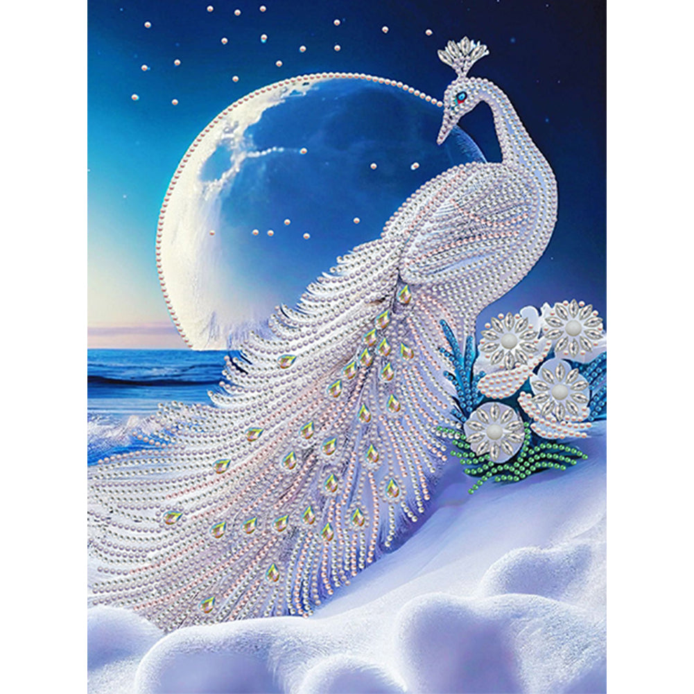 Peacock - Special Shaped Drill Diamond Painting 30*40CM