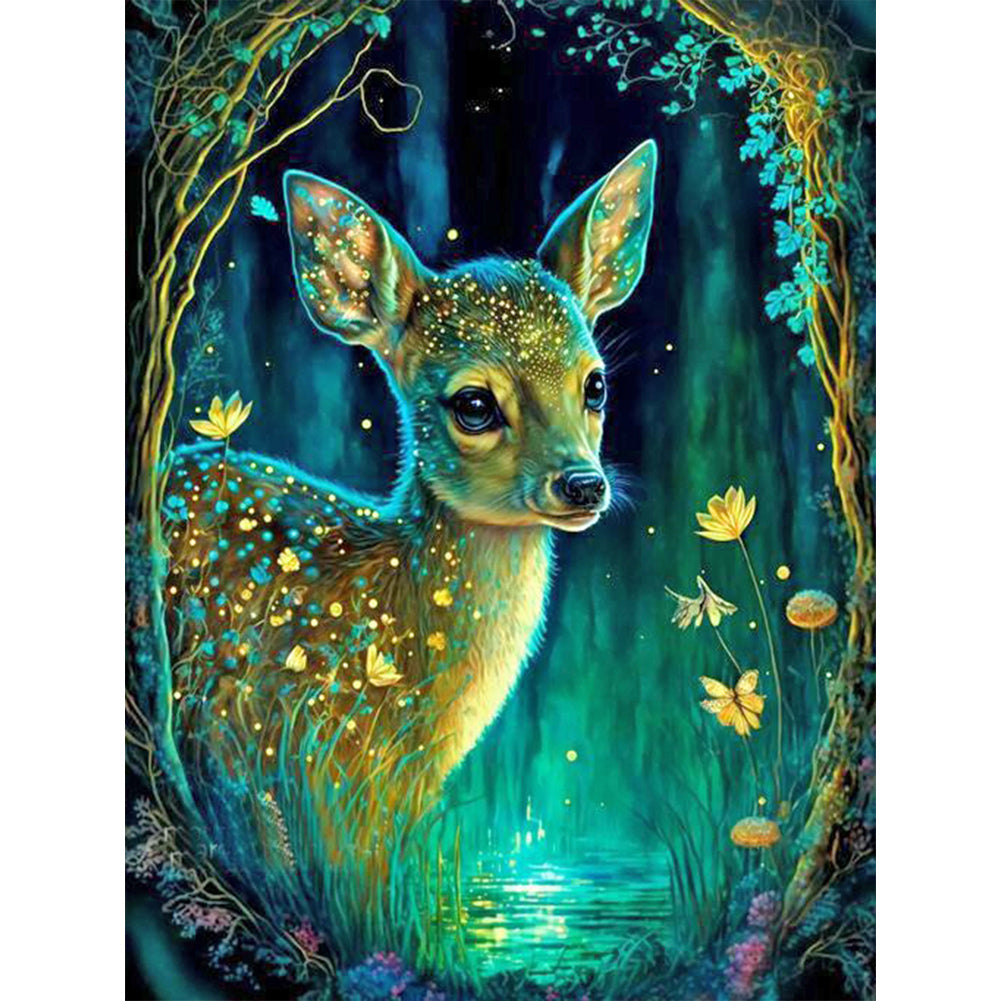 Elk - Full Round Drill Diamond Painting 30*40CM