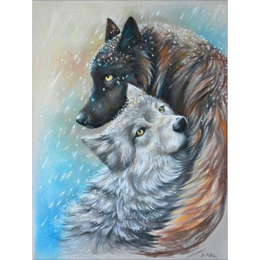 Wolf Nature - Full Round Drill Diamond Painting 30*40CM