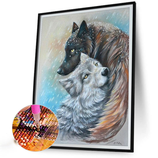Wolf Nature - Full Round Drill Diamond Painting 30*40CM