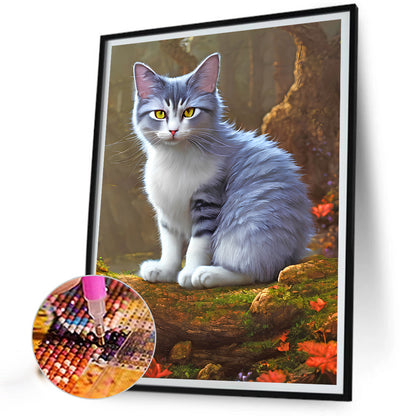 The Cat - Full Round Drill Diamond Painting 30*40CM