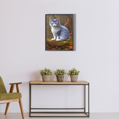 The Cat - Full Round Drill Diamond Painting 30*40CM