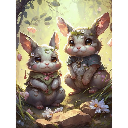 Bunny - Full Round Drill Diamond Painting 30*40CM