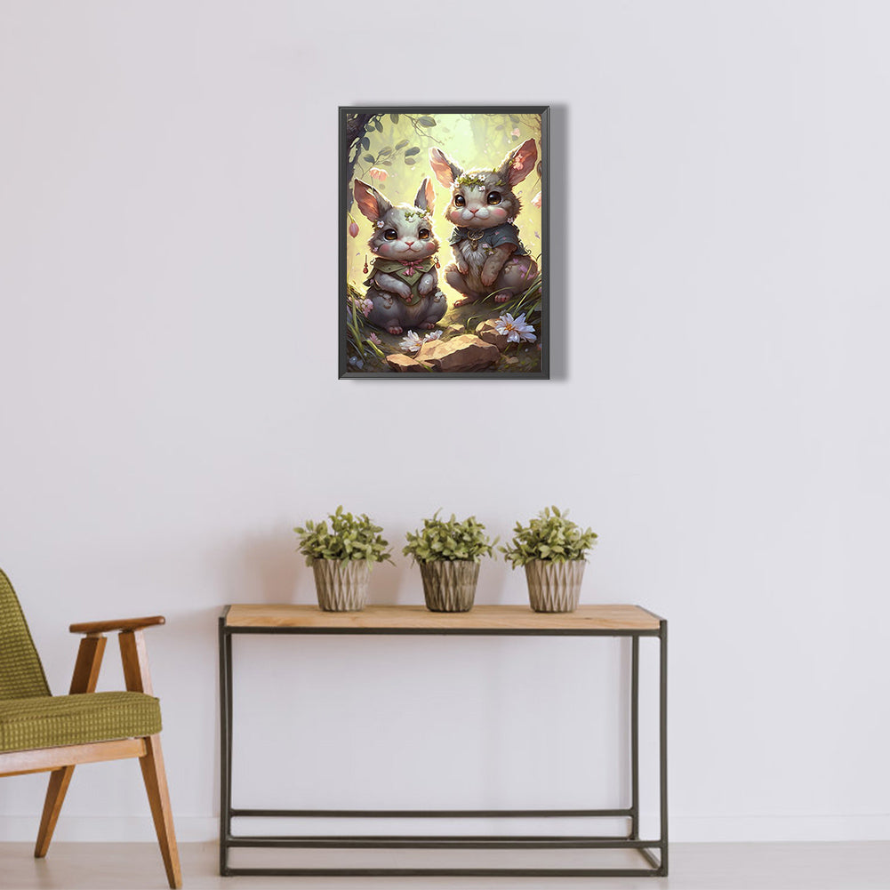 Bunny - Full Round Drill Diamond Painting 30*40CM
