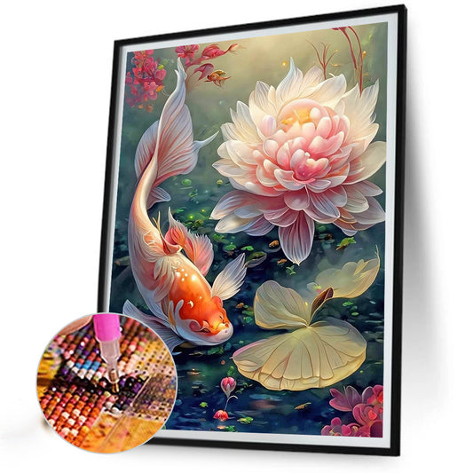 Koi Carp - Full Round Drill Diamond Painting 30*40CM