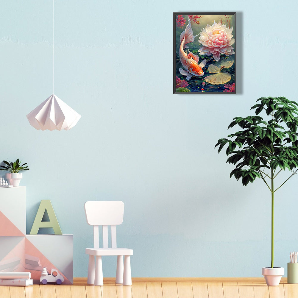 Koi Carp - Full Round Drill Diamond Painting 30*40CM
