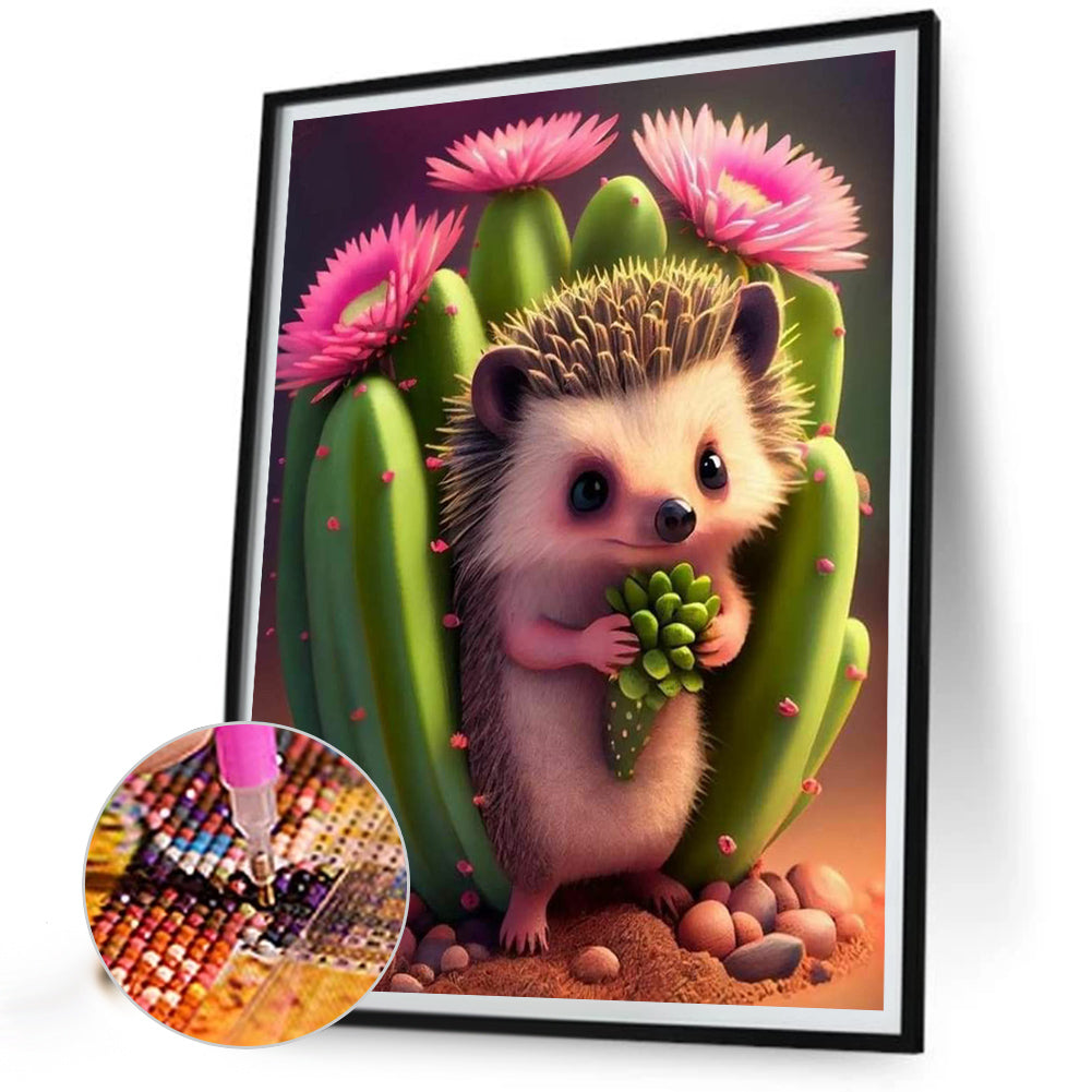 Hedgehog - Full Round Drill Diamond Painting 30*40CM