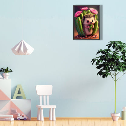 Hedgehog - Full Round Drill Diamond Painting 30*40CM