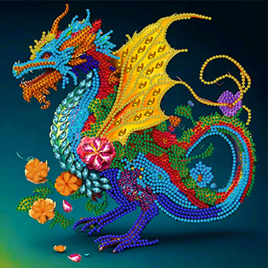 12 Zodiac Dragons - Special Shaped Drill Diamond Painting 30*30CM