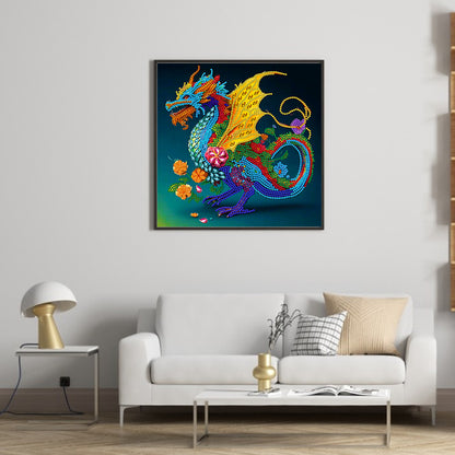 12 Zodiac Dragons - Special Shaped Drill Diamond Painting 30*30CM