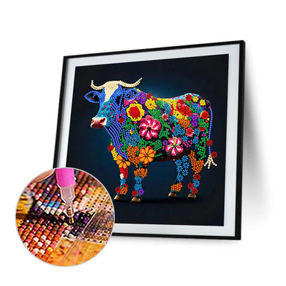 12 Zodiac Ox - Special Shaped Drill Diamond Painting 30*30CM