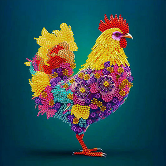 12 Zodiac Chickens - Special Shaped Drill Diamond Painting 30*30CM