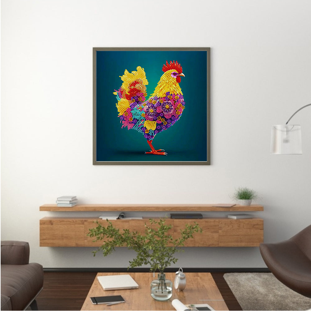 12 Zodiac Chickens - Special Shaped Drill Diamond Painting 30*30CM