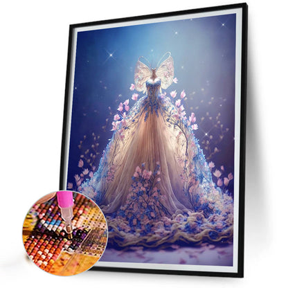 Stunning Wedding Dress - Full Round Drill Diamond Painting 30*40CM