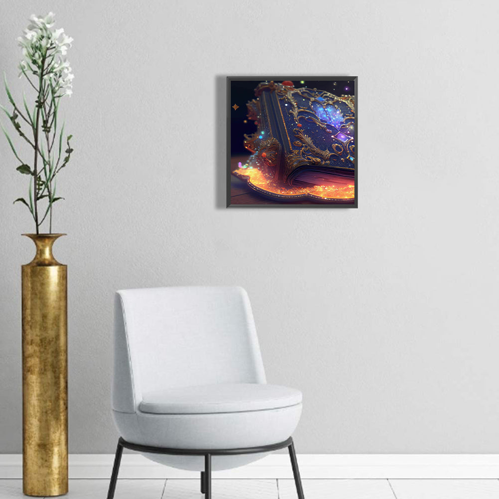 Colored Flower Magic Book - Full Round Drill Diamond Painting 30*30CM