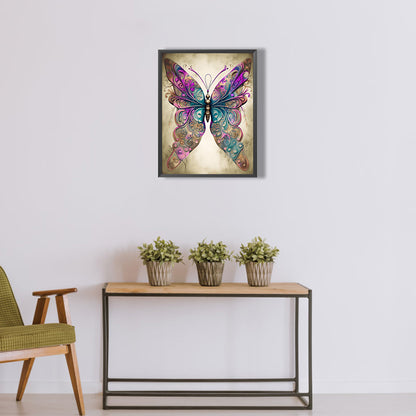 Butterfly Dragonfly - Full Round Drill Diamond Painting 30*40CM