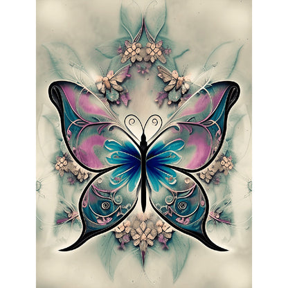 Butterfly Dragonfly - Full Round Drill Diamond Painting 30*40CM