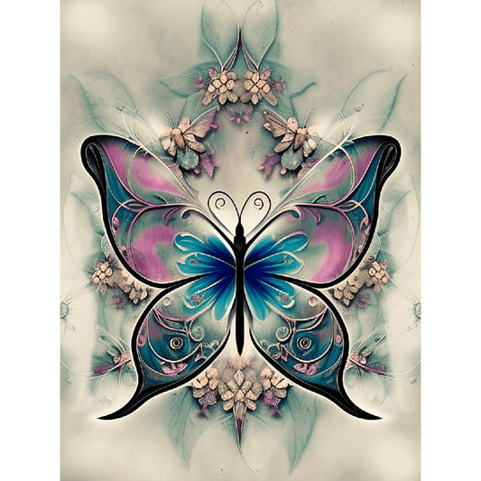 Butterfly Dragonfly - Full Round Drill Diamond Painting 30*40CM