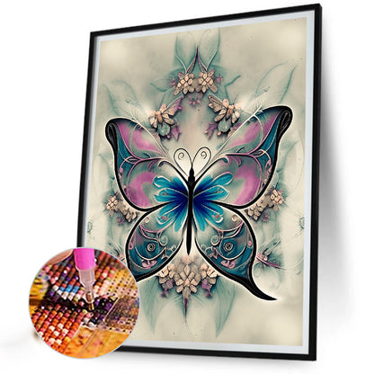 Butterfly Dragonfly - Full Round Drill Diamond Painting 30*40CM