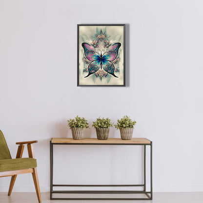 Butterfly Dragonfly - Full Round Drill Diamond Painting 30*40CM