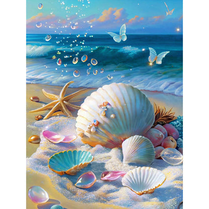 Beach Shells - Full Round Drill Diamond Painting 40*50CM