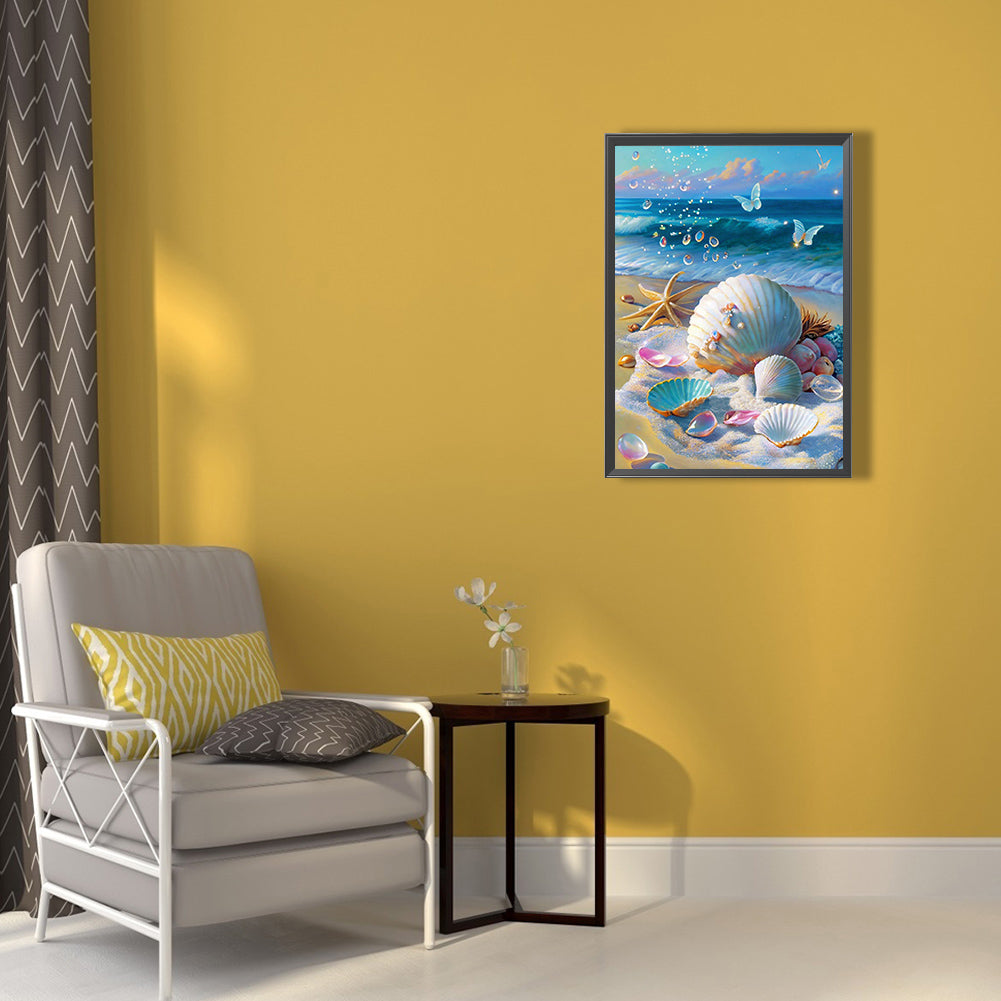 Beach Shells - Full Round Drill Diamond Painting 40*50CM