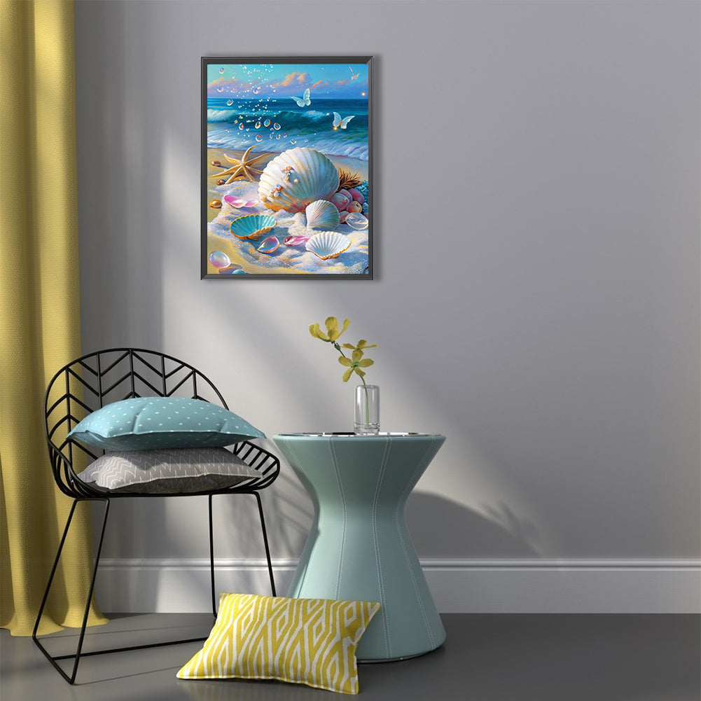 Beach Shells - Full Round Drill Diamond Painting 40*50CM