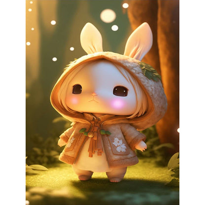 Rabbit - Full Round Drill Diamond Painting 30*40CM