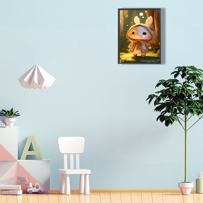 Rabbit - Full Round Drill Diamond Painting 30*40CM