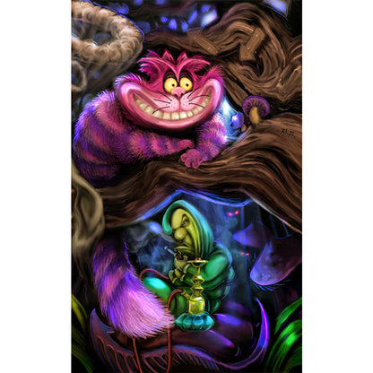 Cheshire Cat - Full Round Drill Diamond Painting 30*50CM