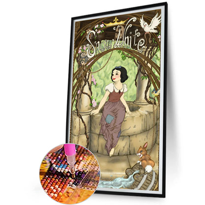 Snow White - Full Round Drill Diamond Painting 30*50CM