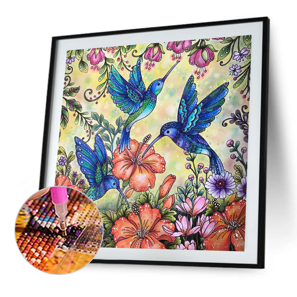 Hummingbird - Full Square Drill Diamond Painting 30*30CM