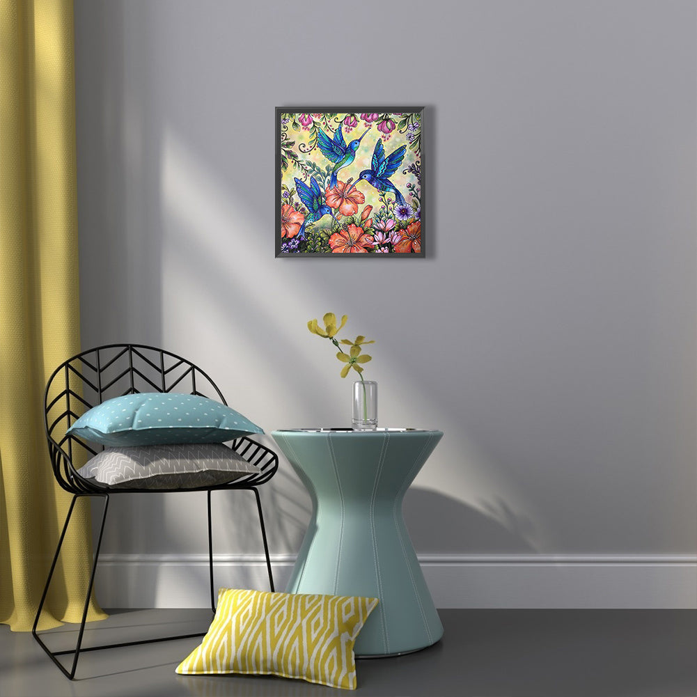 Hummingbird - Full Square Drill Diamond Painting 30*30CM