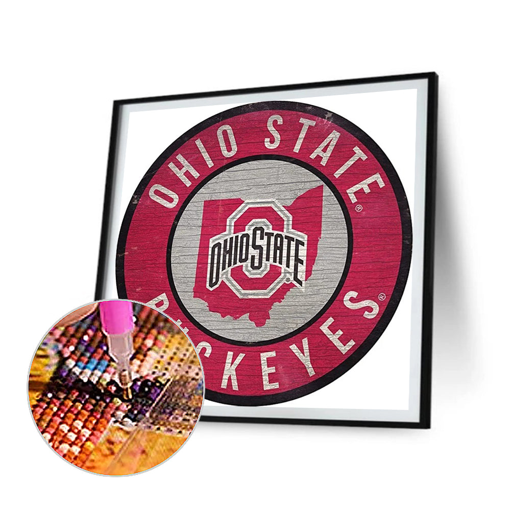 Ohio State University - Full Round Drill Diamond Painting 40*40CM