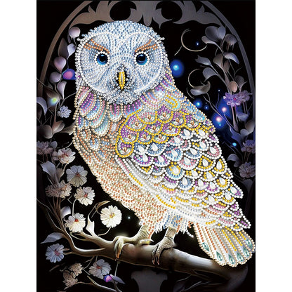 Owl - Special Shaped Drill Diamond Painting 30*40CM
