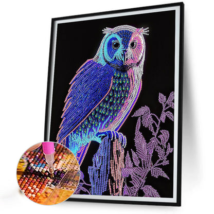 Owl - Special Shaped Drill Diamond Painting 30*40CM