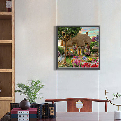 Outdoor Garden-O650*50cm(canvas) full-square drill diamond painting