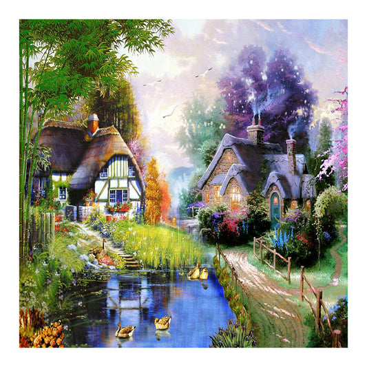 Outdoor Garden - Full Square Drill Diamond Painting 50*50CM