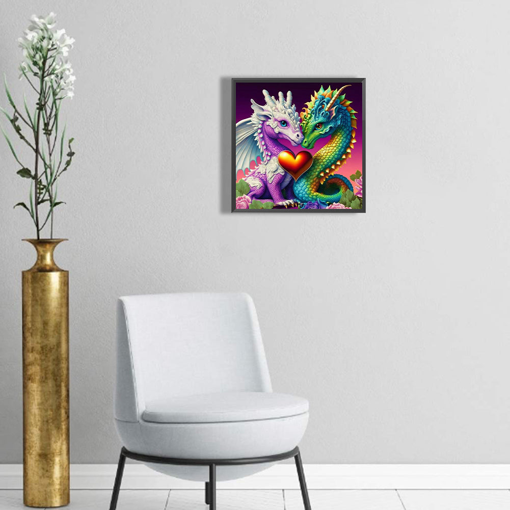 Rainbow Pterosaur - Full Round Drill Diamond Painting 30*30CM