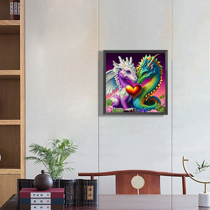 Rainbow Pterosaur - Full Round Drill Diamond Painting 30*30CM