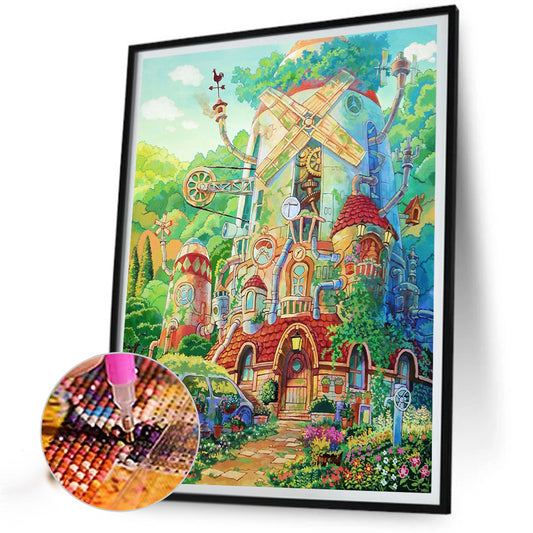 Forest Cabin - Full Round Drill Diamond Painting 40*50CM