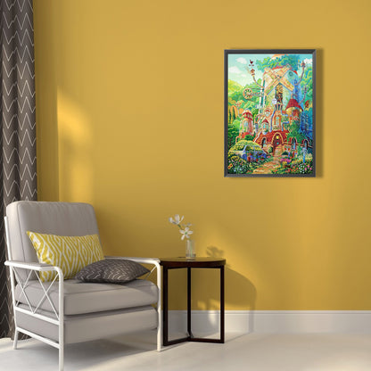 Forest Cabin - Full Round Drill Diamond Painting 40*50CM