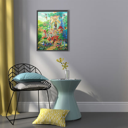 Forest Cabin - Full Round Drill Diamond Painting 40*50CM