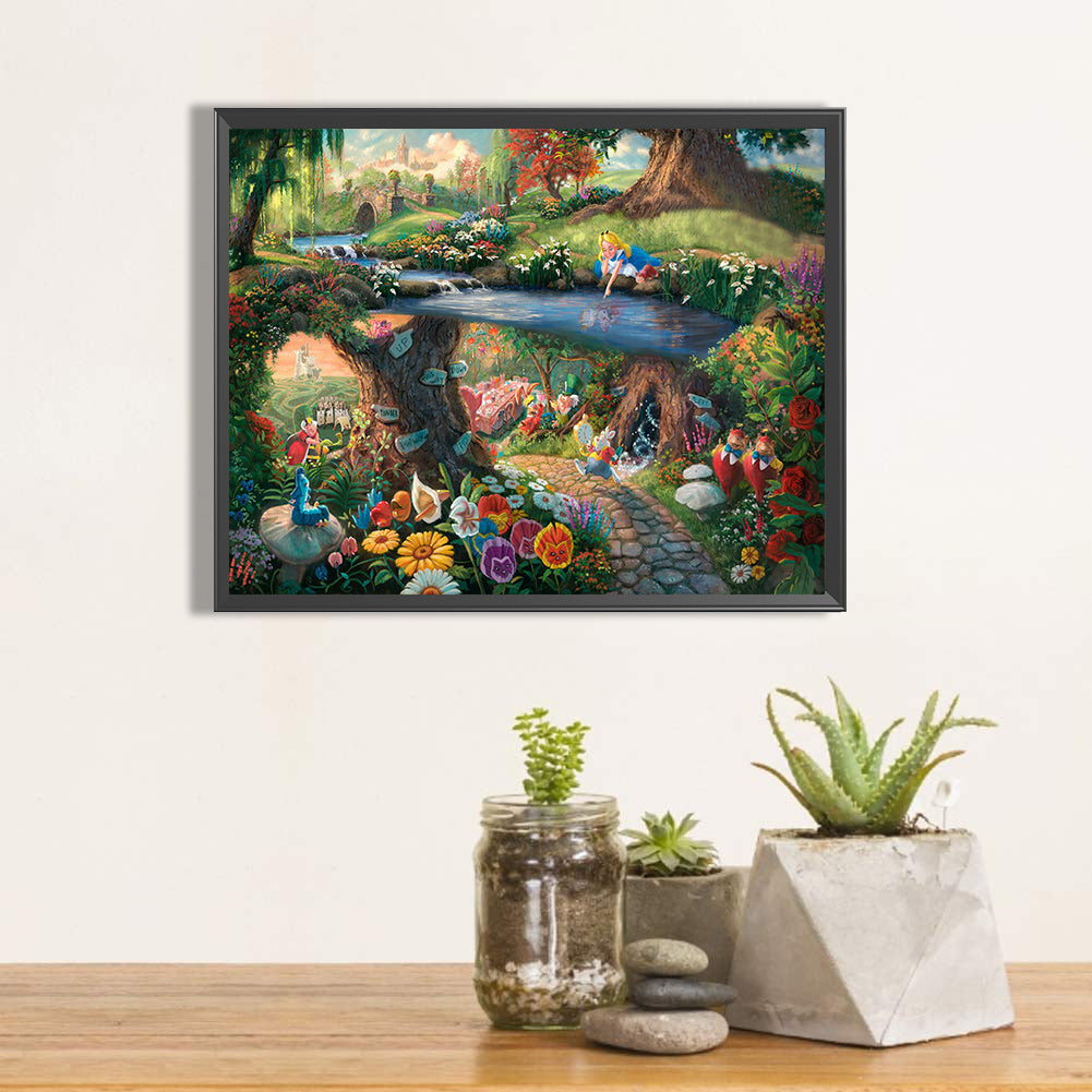 Alice In Wonderland - Full Round Drill Diamond Painting 50*40CM