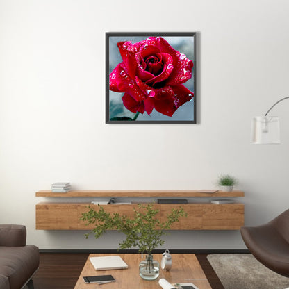 Red Rose - Full Round Drill Diamond Painting 50*50CM