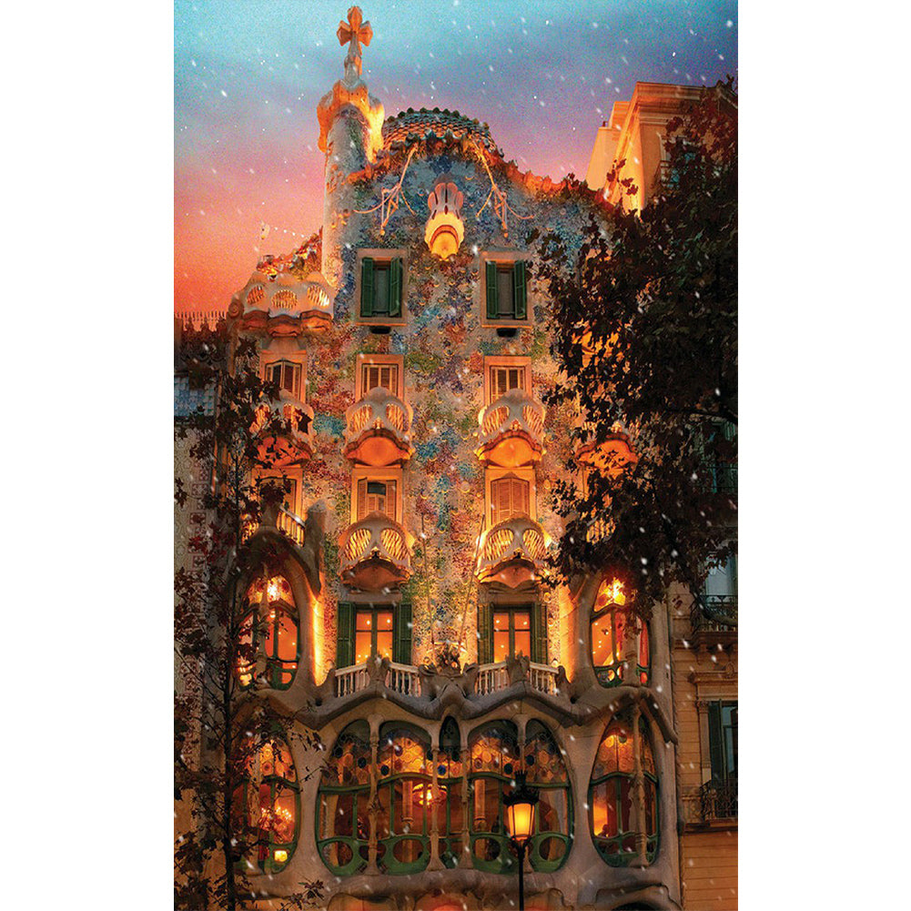 Castle - Full Round Drill Diamond Painting 40*60CM