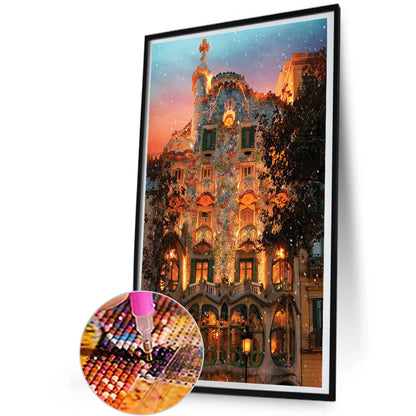 Castle - Full Round Drill Diamond Painting 40*60CM