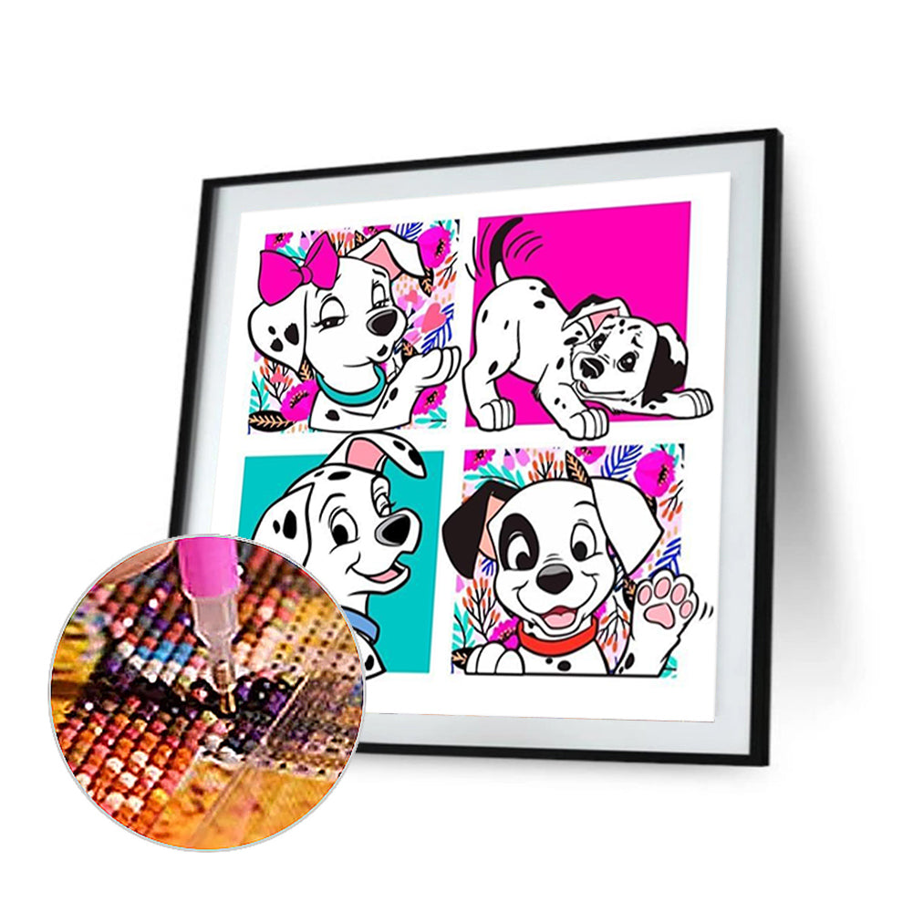101 Dalmatians - Full Round Drill Diamond Painting 40*40CM