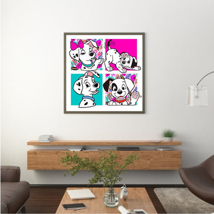 101 Dalmatians - Full Round Drill Diamond Painting 40*40CM