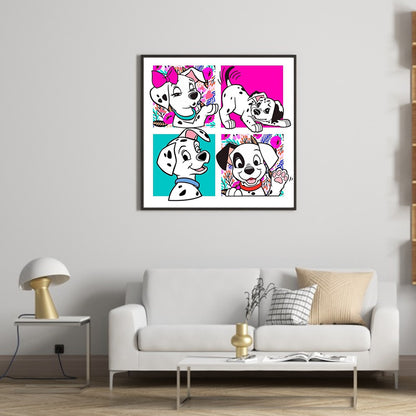 101 Dalmatians - Full Round Drill Diamond Painting 40*40CM